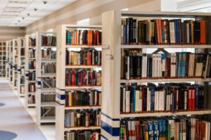 biblioteca - scaffali con libri biblioteca - scaffali con libri